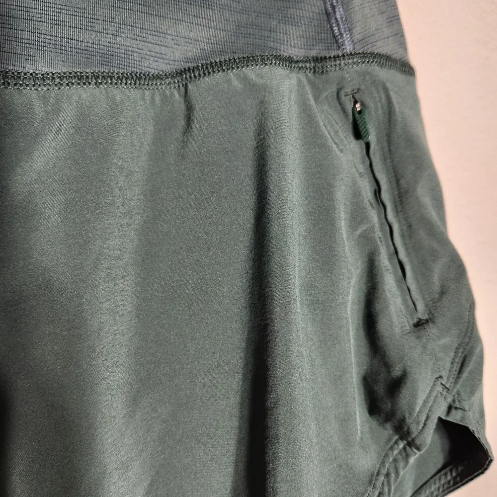 Outdoor Voices Womens RecTrek Shorts Size L Green Running Athletic Polyester